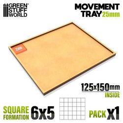 25mm Square 6x5 The Old World Movement Tray | Green Stuff World