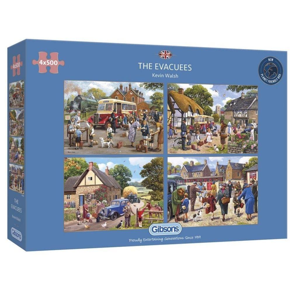The Evacuees 4x500 Piece Jigsaw Puzzle Set