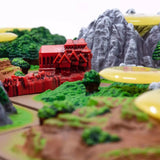 Catan 3d edition - Red buildings and Mountain tiles