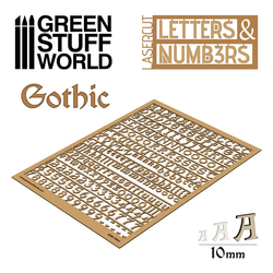 GReen stuff world Gothic 10mm Letters and Numbers
