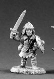 02053: Rolearth, Female Dwarf Warrior by Sandra Garrity: www.mightylancergames.co.uk