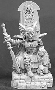 02056: Dragoth The Defiler, Undead Lord on Throne by Bob Ridolfi: www.mightylancergames.co.uk
