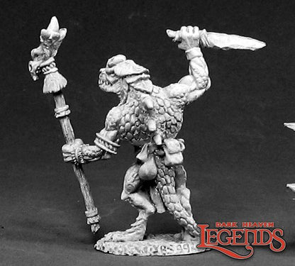 02392 Shaman Lizardman Sculpted by Ben Siens