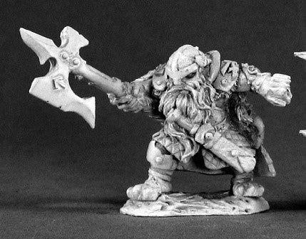 Reaper Dark Haven Legends 03386 - Thorvald, Dwarf Hero by Werner Klocke: www.mightylancergames.co.uk