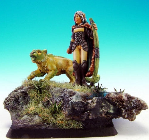 03401: Aeris, Female Elf Ranger and Panther