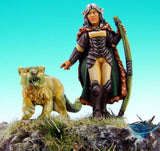 03401: Aeris, Female Elf Ranger and Panther