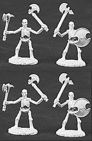 06005: Skeletons with Axes (4 figures) by Ed Pugh