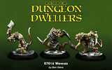 07016: Dungeon Dwellers: Wererats (3 figures) Sculpted by Ben Siens