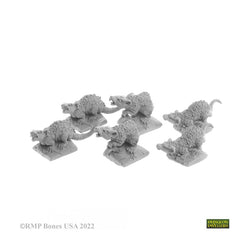 07031 Giant Tomb Rats Bones USA Plastic Minis