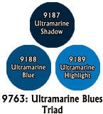 Reaper: Master Series Paints - 09763: Ultramarine Blues Triad