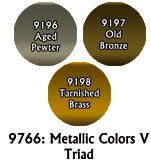 Reaper: Master Series Paints - 09766: Metallics V Triad