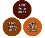 Reaper: Master Series Paints - 09767: Autumn Browns Triad