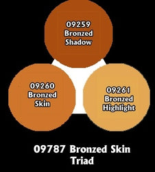 Reaper: Master Series Paints - 09787: Bronzed Skin Triad