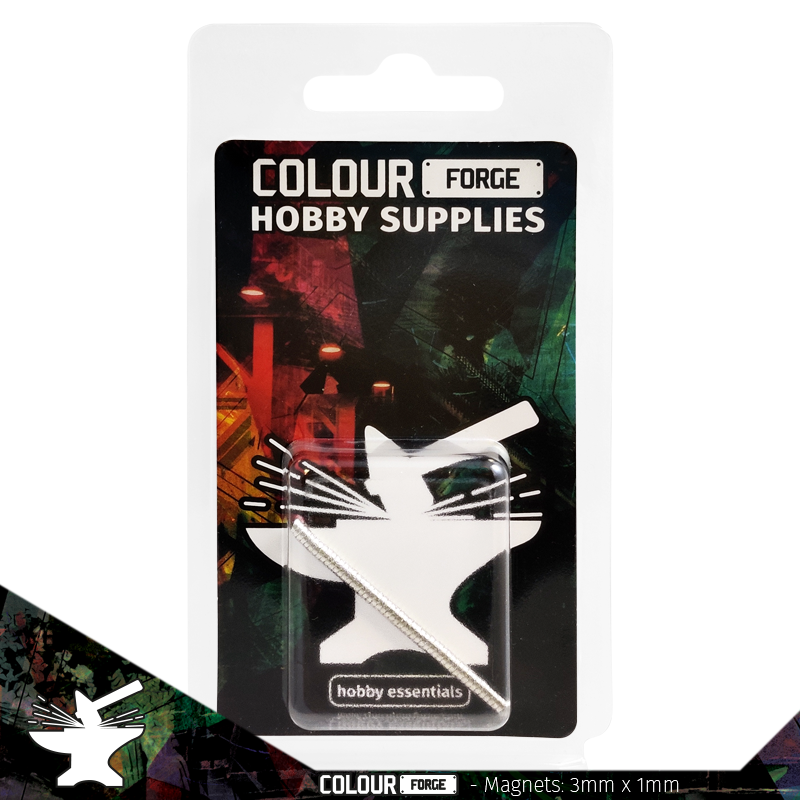 Neodymium Magnets 3x 1mm (N35) - Colour Forge - M3135