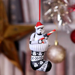 Stormtrooper In Stocking Hanging Ornament