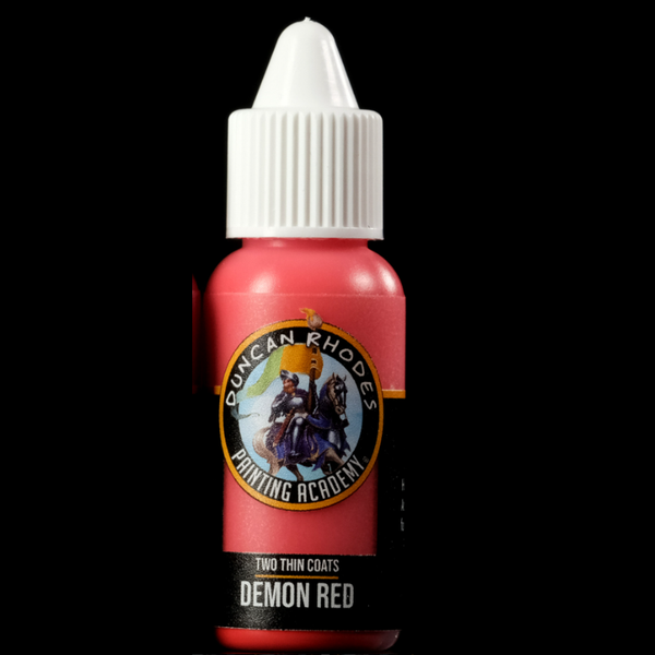 Duncan Rhodes Painting Academy Two Thin Coats Demon Red