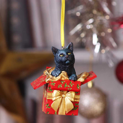 Nemesis NOw Present Cat Hanging Ornament - Lisa Parker