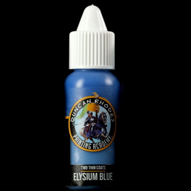 Elysium Blue Duncan Rhodes Painting Academy Two Thin Coats paint