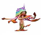 Overdrive by Mantic Games. A miniature of one of the creatures from the game, a squid type creature