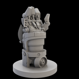 Overdrive by Mantic Games. A miniature of one of the game tokens from the game, a robotic hand sticking straight up 