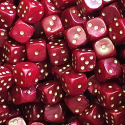 D6 - 12mm Red Pearl (20)