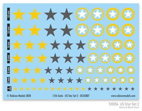 Decals - US Star - Set 2 (Rubicon DCUS007) :www.mightylancergames.co.uk