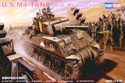 U.S M4 Tank Mid-Production 1/48 HobbyBoss Sacle Model :www.mightylancergames.co.uk