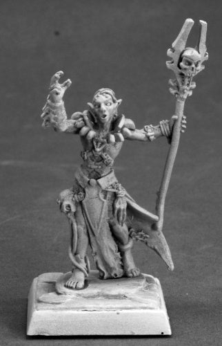 14635: Nanuranidd, Dark Elf Sorcerer sculpted by Derek Schubert