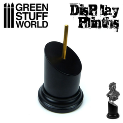 5cm Black Tapered Round Bust Plinth - Green Stuff World