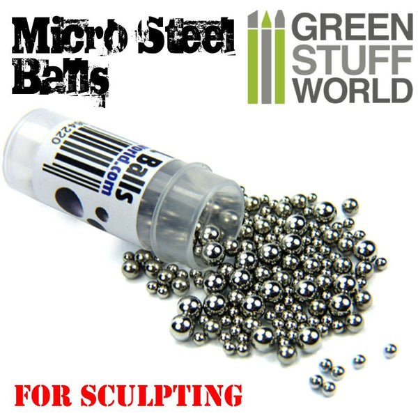 Micro STEEL Balls (2-4mm) -9286- Green Stuff World