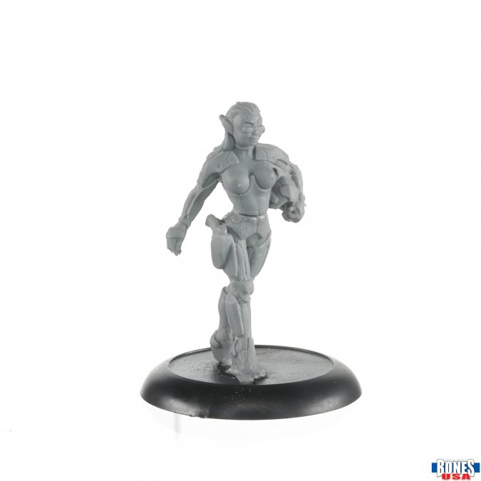 Genesis, Viceroy Assassin gaming miniature of a sci fi female 