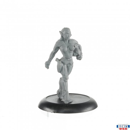 Genesis, Viceroy Assassin gaming miniature of a sci fi female 