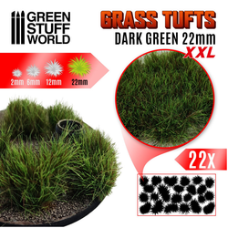XXL Dark Green Grass Tufts