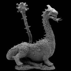 Reaper Miniatures bones 5 gaming figure. large creature is said to be a mix between a buffalo, dinosaur and hog 