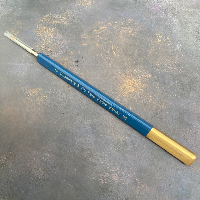 Series 98 Triangular Pure Sable - 0 - Rosemary & Co paint brush 