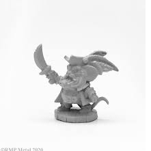 Mousling Captain Blackcrumb by Reaper Miniatures from their Dark Heaven Legends range.