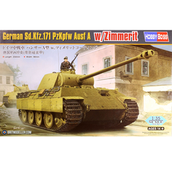 German Sd.Kfz.171 PzKpfw Ausf A w/ Zimmerit - 1/35 Scale Model by HobbyBoss