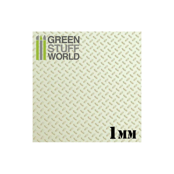 ABS Plasticard Diamond 1mm Textured Sheet by Green Stuff World