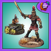 Thea, Amazon Champion holding ou...