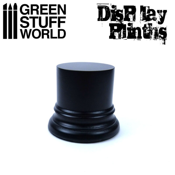 4.5cm Black Round Block Plinth - Green Stuff World