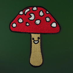 Toadstool Iron On Patch