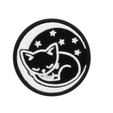 Lunar Cat Iron On Patch