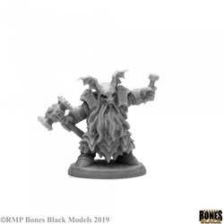 44113 - Dark Dwarf Irontongue Priest (Bones Black)