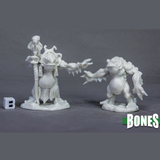 Reaper Miniatures 77520 Deep One Priest & Servitor sculpted by Bobby Jackson for your gaming table.