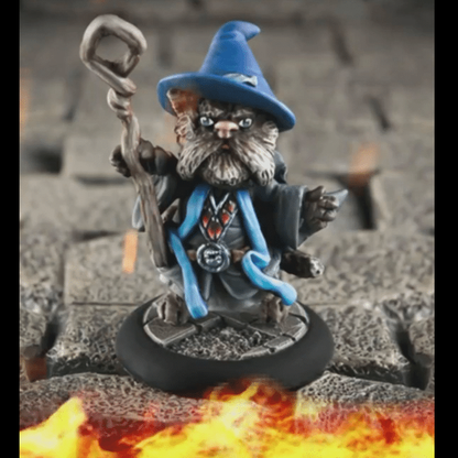 Gerald the Wizard – Cats Of Crumptown - Nightfolk. Cat miniature from Northumbrian Tin Solider 