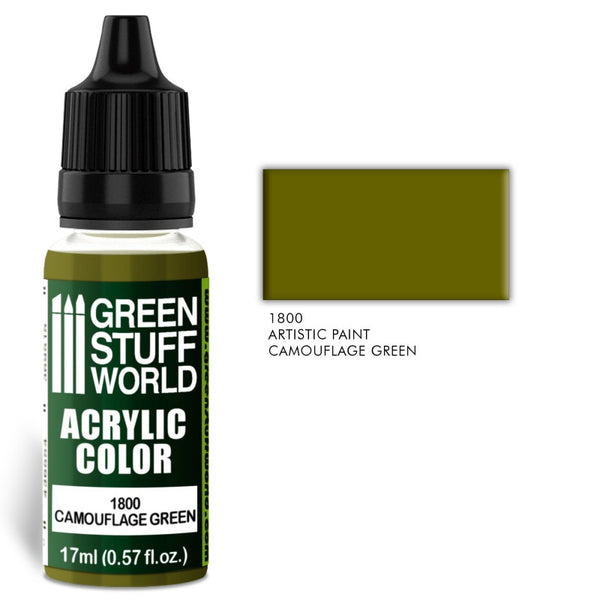CAMOUFLAGE GREEN -Acrylic Colour -1800- Green Stuff World