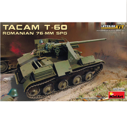 TACAM T-60 Romanian 76mm SPG MiniArt scale model kit - box art 