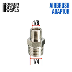 Airbrush Thread Adapter Male 1/4-1/8" - Green Stuff World