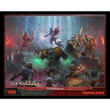 Gloomhaven The Black Barrow 1000 Piece Jigsaw Puzzle helping you to revisit the world of Gloomhaven in puzzle form.