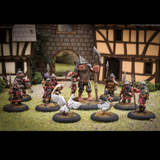 Guards! Guards! Guards? is a boxed set of 10 28mm miniatures from the Nighfolk range by Northumbrian Tin Soldier
